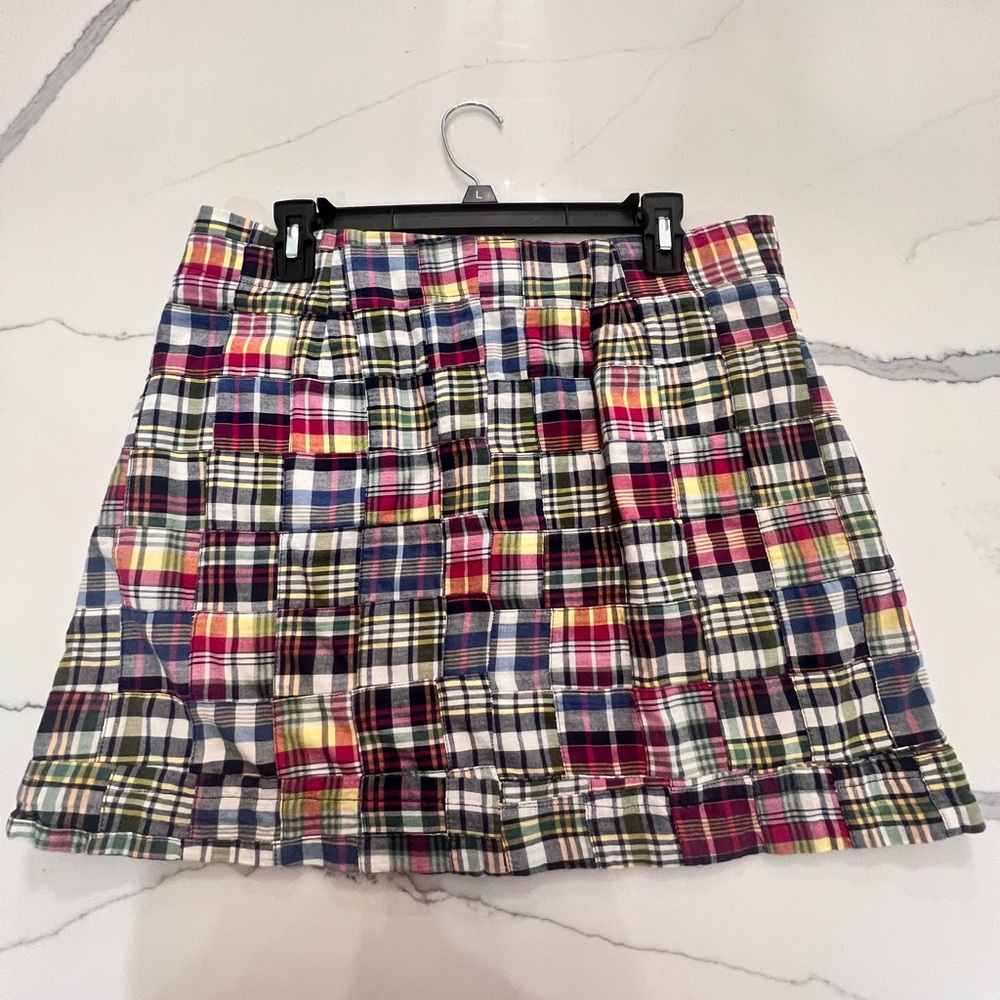J. Crew Colorful Plaid Mini Skirt
